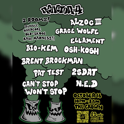 Reactor 4 - Return of the Reactor - ALZOC III, GRACE WOLFE & MORE at The Crown