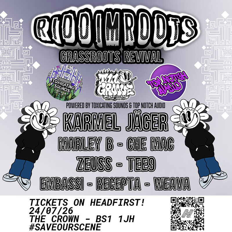 RIDDIM ROOTS GRASSROOTS REVIVAL at The Crown
