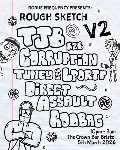 Rogue Frequency Presents: Rough Sketch V2 at The Crown