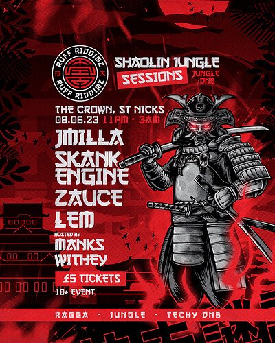 RR Presents: Shaolin Jungle Sessions at The Crown