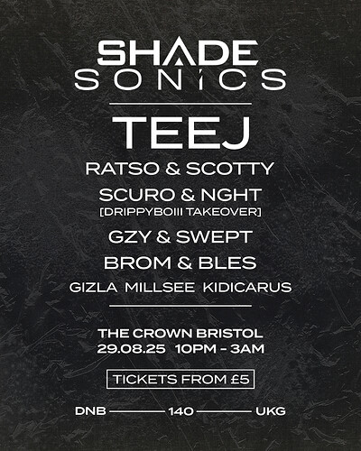 Shade Sonics: Bristol at The Crown