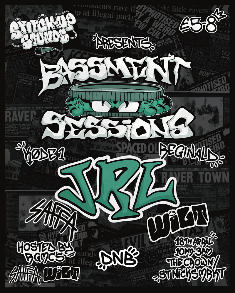 Stitch-Up Sounds Presents: 'BASSMENT SESSIONS' at The Crown
