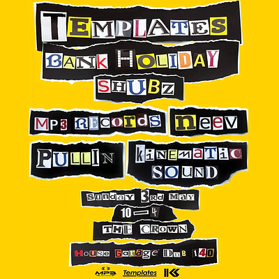 Templates Bank Holiday Shubz at The Crown