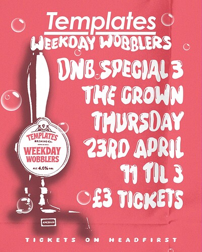 Templates Presents: Weekday Wobblers at The Crown