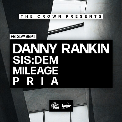 The Crown Presents: Danny Rankin  + Support at The Crown