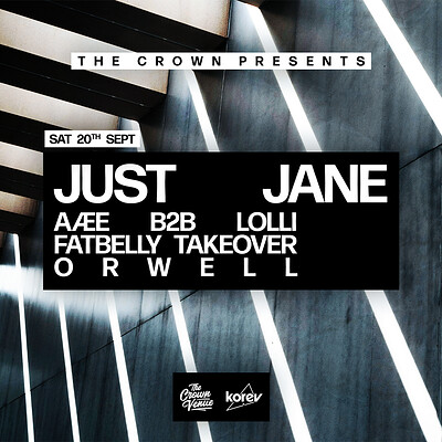 The Crown Presents: Just Jane + Support at The Crown