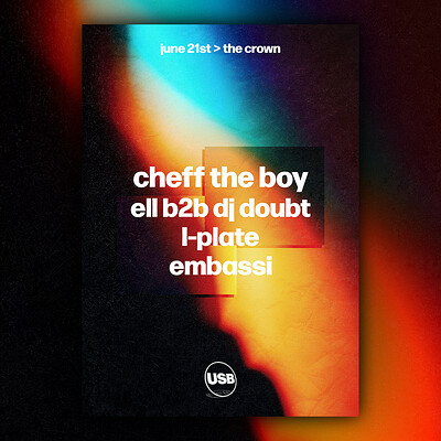 USB Presents: Cheff The Boy at The Crown