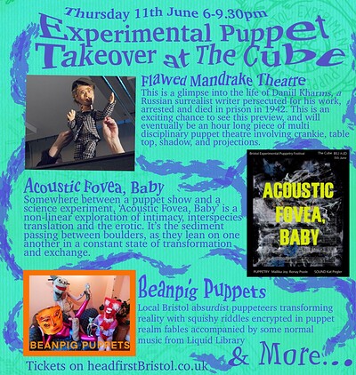 Experimental Puppet Takeover at The Cube