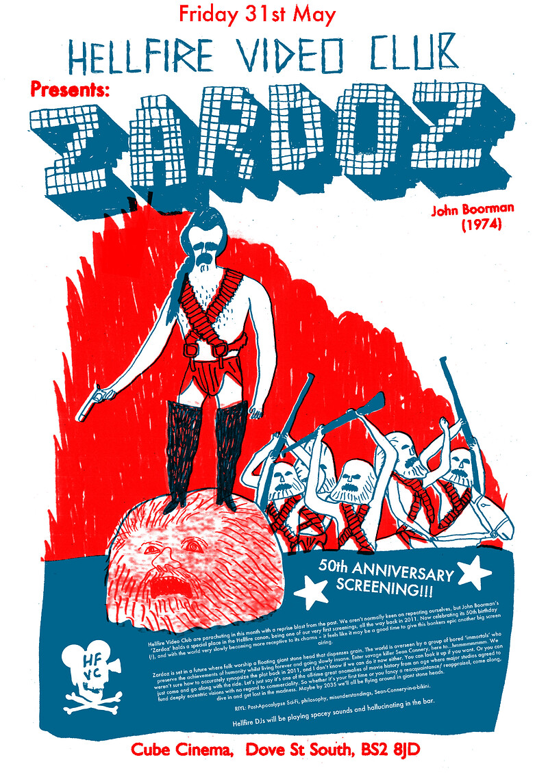 Hellfire Video Club presents ZARDOZ at The Cube