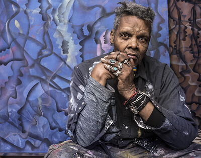 Lonnie Holley w/ Allan Gilbert Balon at The Cube