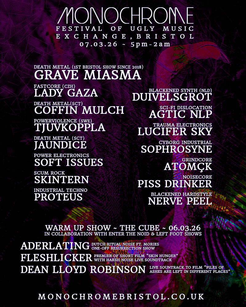 Monochrome Festival of Ugly Music at The Cube