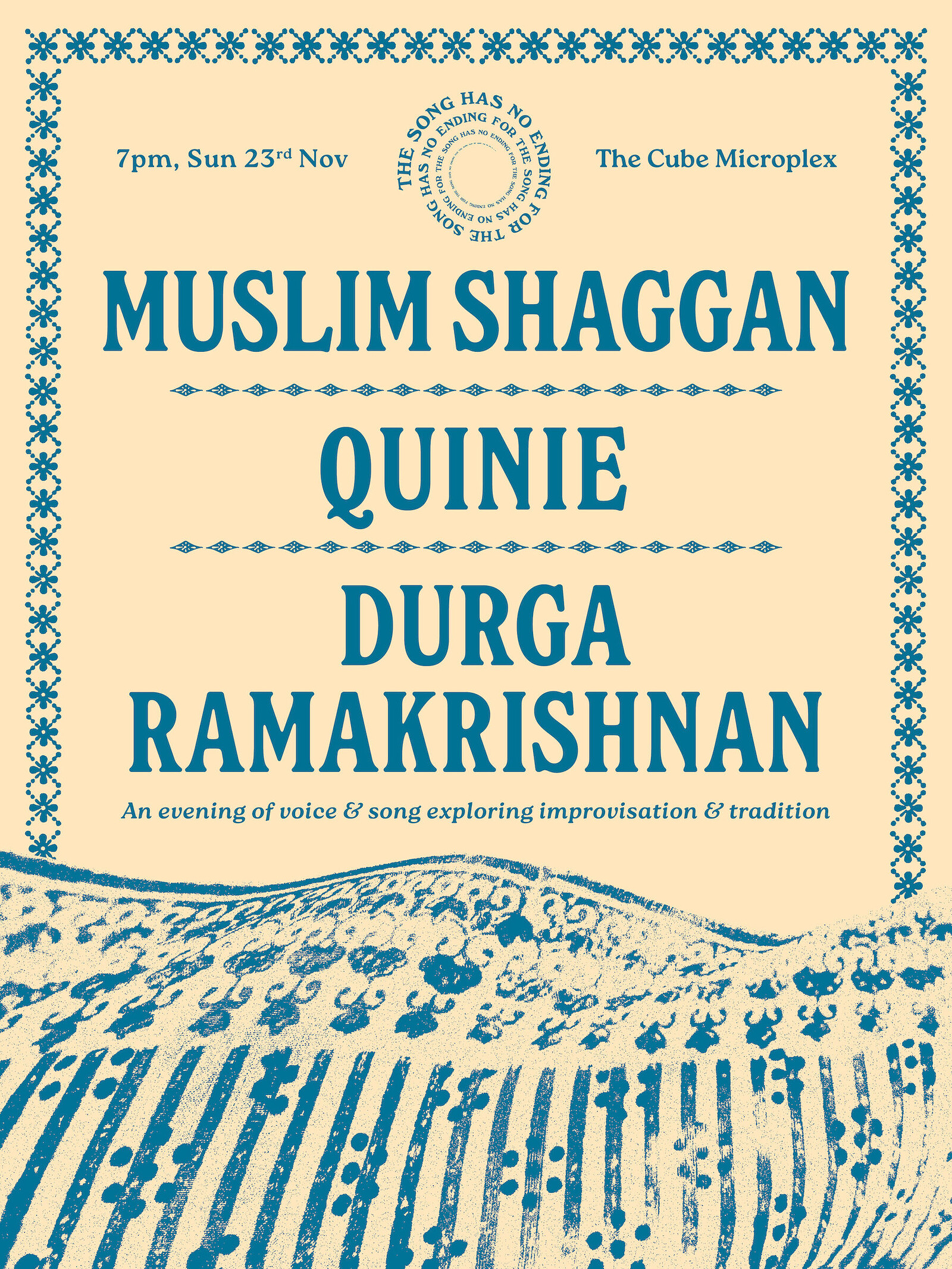Muslim Shaggan / Quinie / Durga Ramakrishnan at The Cube