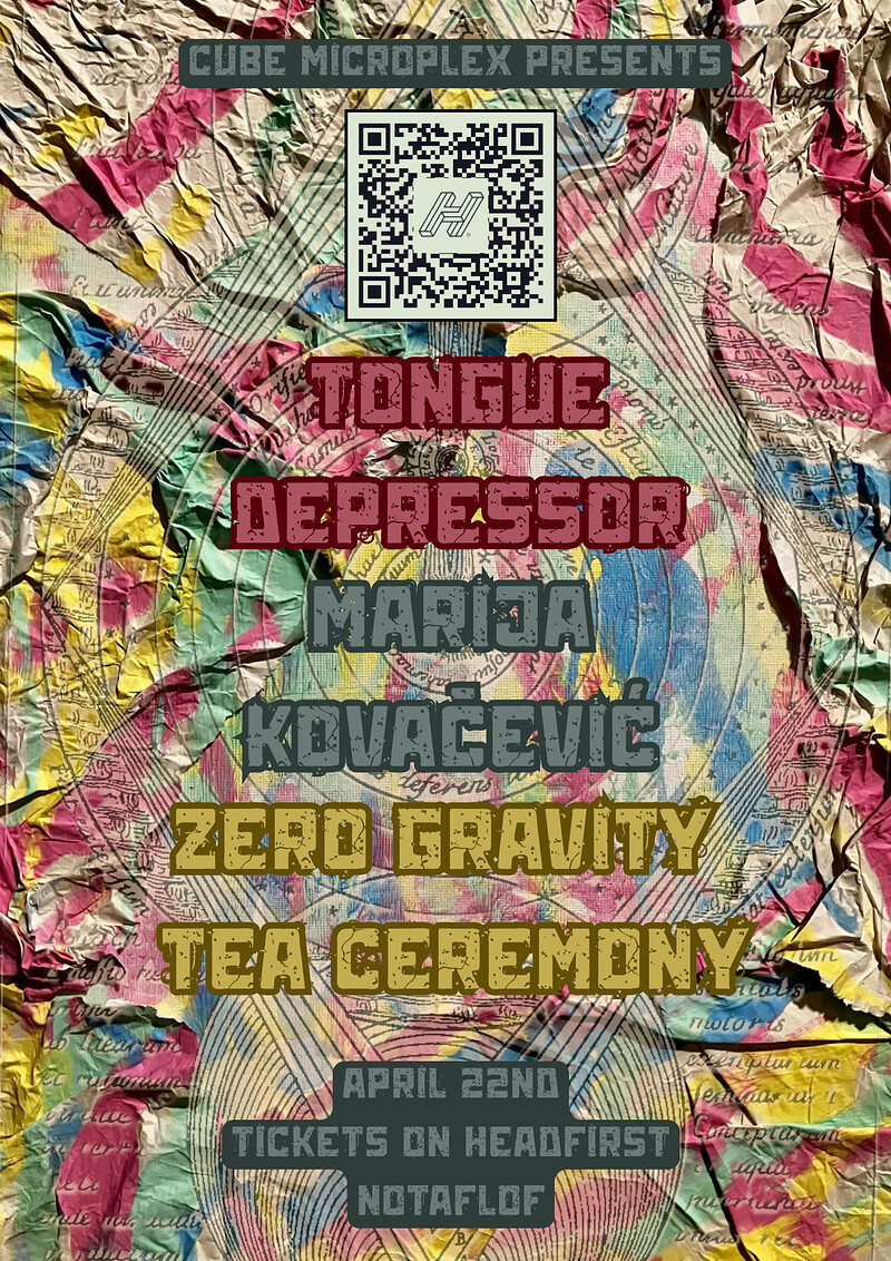 Tongue Depressor; Marija Kovačević; Zero Gravity Tea Ceremony at The Cube
