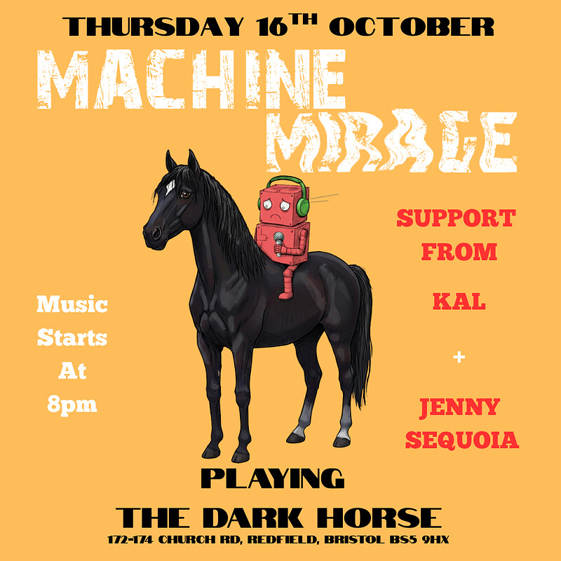 Machine Mirage + support from Kal⎮Jenny Sequoia at The Dark Horse