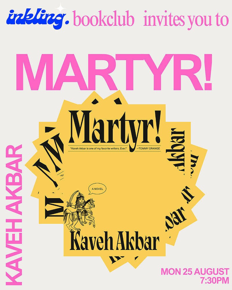 Inkling bookclub presents...Martyr at The Famous Royal Navy Volunteer