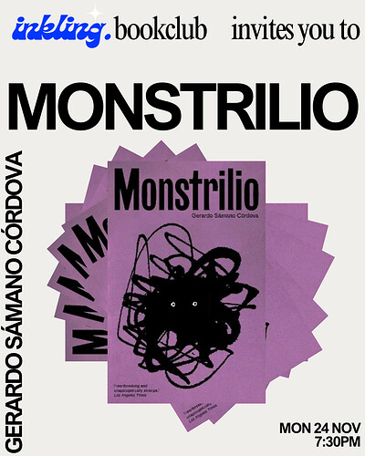 Inkling bookclub presents…Monstrilio at The Famous Royal Navy Volunteer