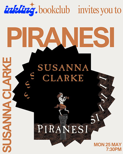 Inkling bookclub presents...Piranesi at The Famous Royal Navy Volunteer