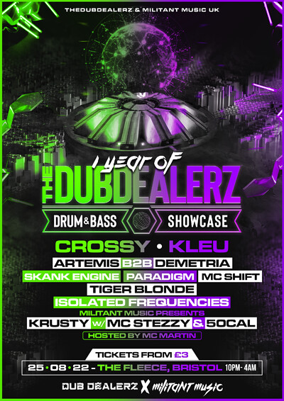 1 Year of The Dub Dealerz: DnB Showcase at The Fleece