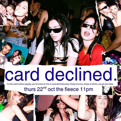Card declined at The Fleece