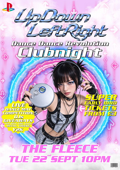 UpDownLeftRight – Dance Dance Revolution Clubnight at The Fleece