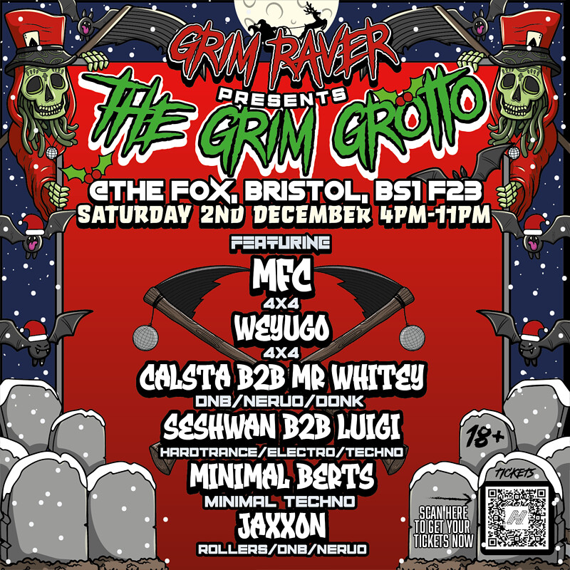 Grim Raver Presents “The Grim Grotto” at The Fox Café/Bar