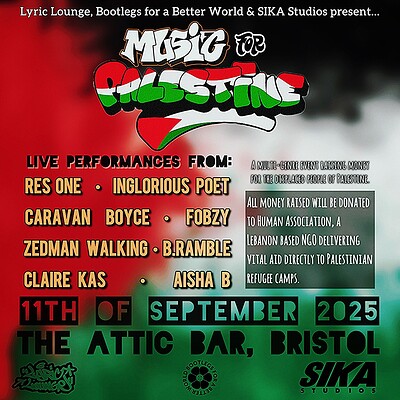 'Music for Palestine' - Palestine Fundraiser at The Full Moon & Attic Bar
