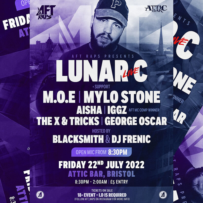 AFT Raps presents LUNAR C at The Attic Bar