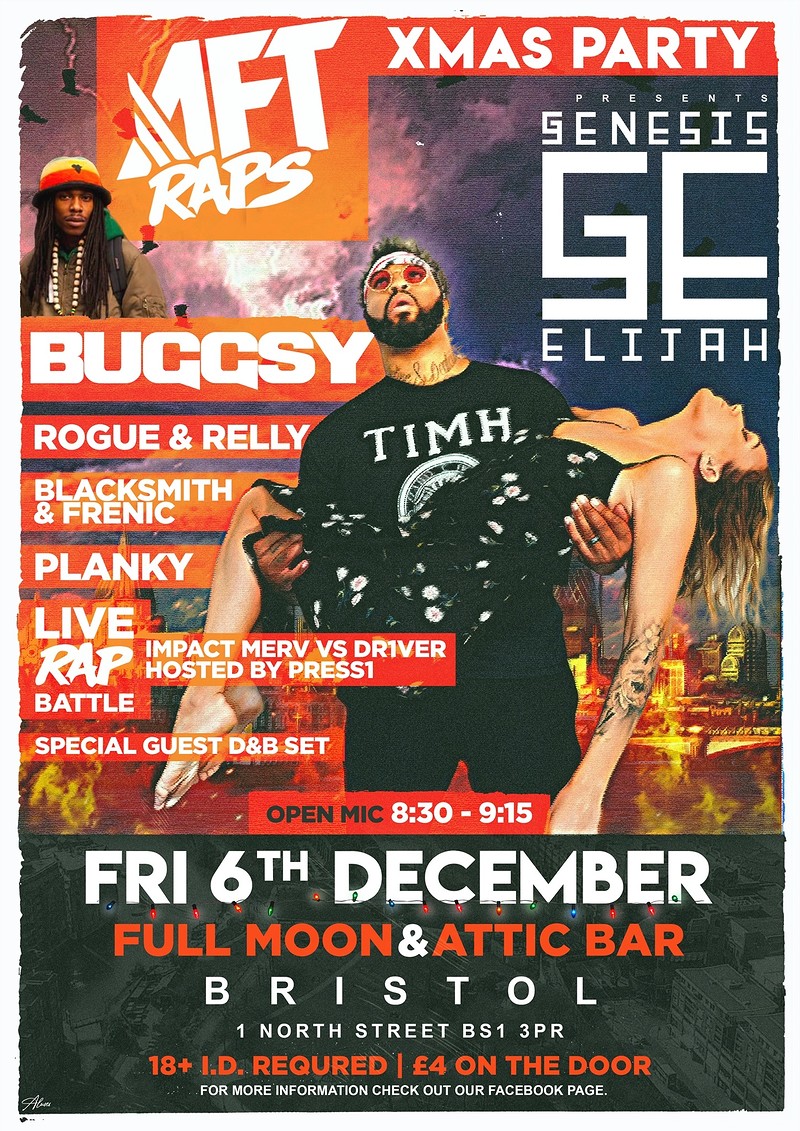 Genesis Elijah, Buggsy & More at The Attic Bar