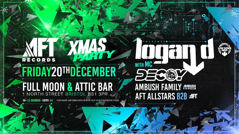 AFT Records XMAS Party: Logan D at The Attic Bar