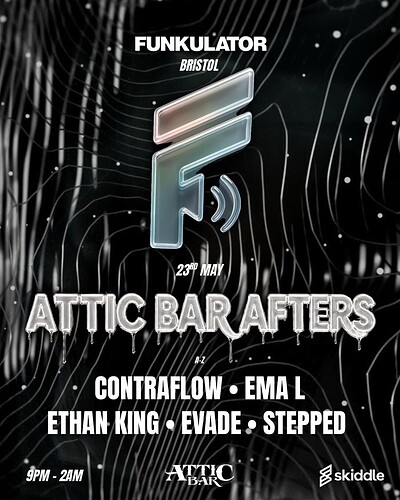 Attic Bar Afters: Funkulator w/ Contraflow, Ema L & More at The Full Moon & Attic Bar