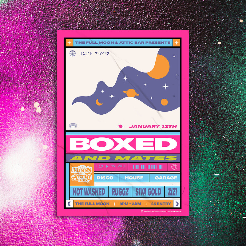 BOXED & MATES | THE FULL MOON at The Full Moon & Attic Bar