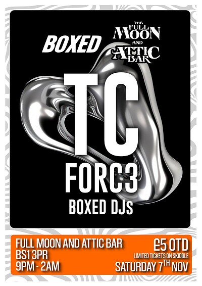 Boxed x Attic Bar: TC + more at The Full Moon & Attic Bar