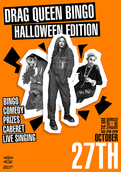 Drag Queen Bingo Halloween Edition at The Attic Bar