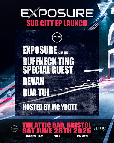 Exposure: Sub City EP launch at The Full Moon & Attic Bar