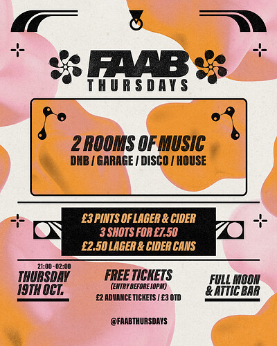 FAAB Bristol Presents: FAAB Thursdays 90% SOLD OUT at The Attic Bar