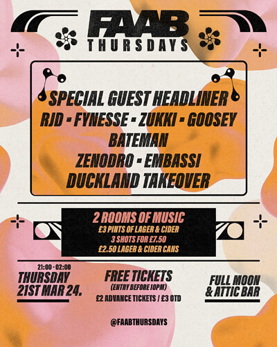 FAAB Presents: ATTIC Thursdays at The Full Moon & Attic Bar