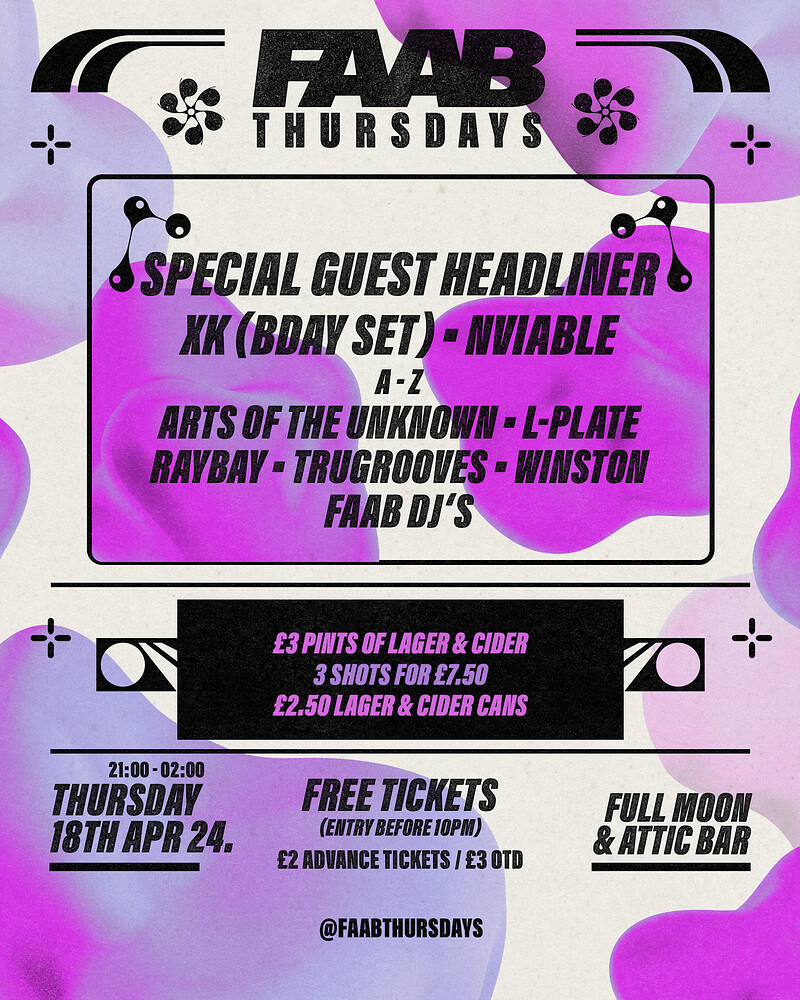 FAAB Presents: ATTIC Thursdays at The Full Moon & Attic Bar