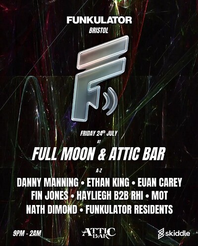 Funkulator Bristol at The Full Moon & Attic Bar