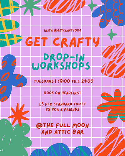 Get Crafty at The Full Moon & Attic Bar