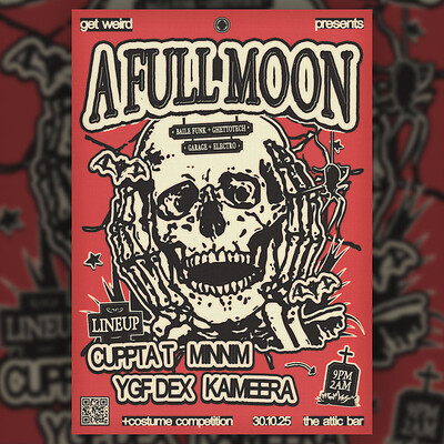Get Weird presents: A Full Moon ft. MINNIM, CUPPA T, YGF DEX & KAIMEERA at The Full Moon & Attic Bar