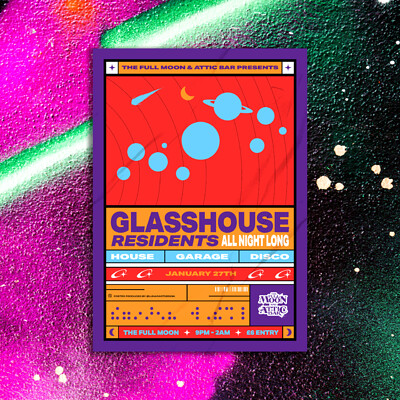 GLASSHOUSE - DOWN THE PUB at The Full Moon & Attic Bar