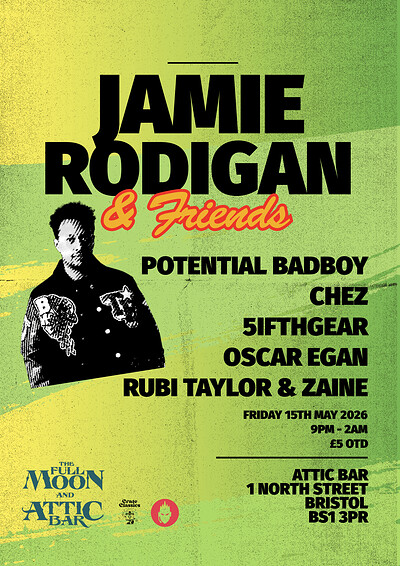 Jamie Rodigan & Friends at The Full Moon & Attic Bar