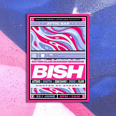 Kitten Club Summer Sessions Pres. Bish at The Full Moon & Attic Bar