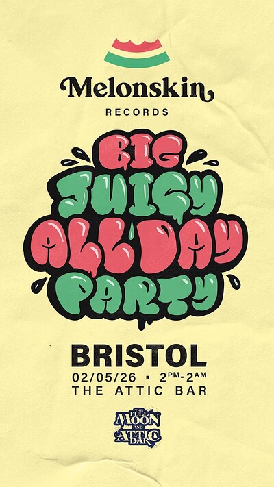 Melonskin Day Party at The Full Moon & Attic Bar