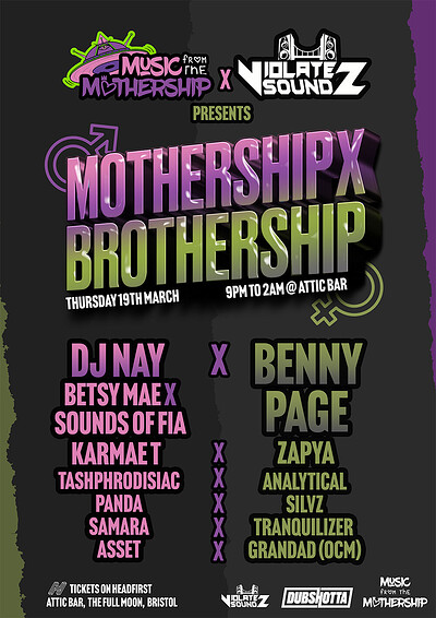 Mothership X Brothership at The Full Moon & Attic Bar