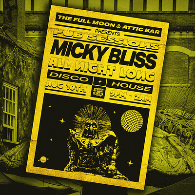 Pub Sessions: Micky Bliss at The Full Moon & Attic Bar