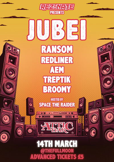 Rezonate presents: Jubei at The Full Moon & Attic Bar