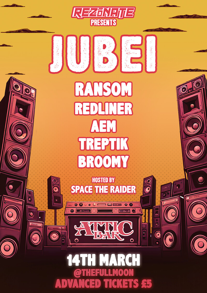 Rezonate presents: Jubei at The Full Moon & Attic Bar