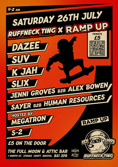 Ruffneck Ting x Ramp Up at The Full Moon & Attic Bar