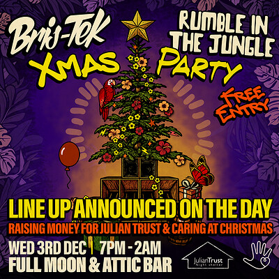 Rumble In The Jungle x Bris-Tek Xmas Party at The Full Moon & Attic Bar